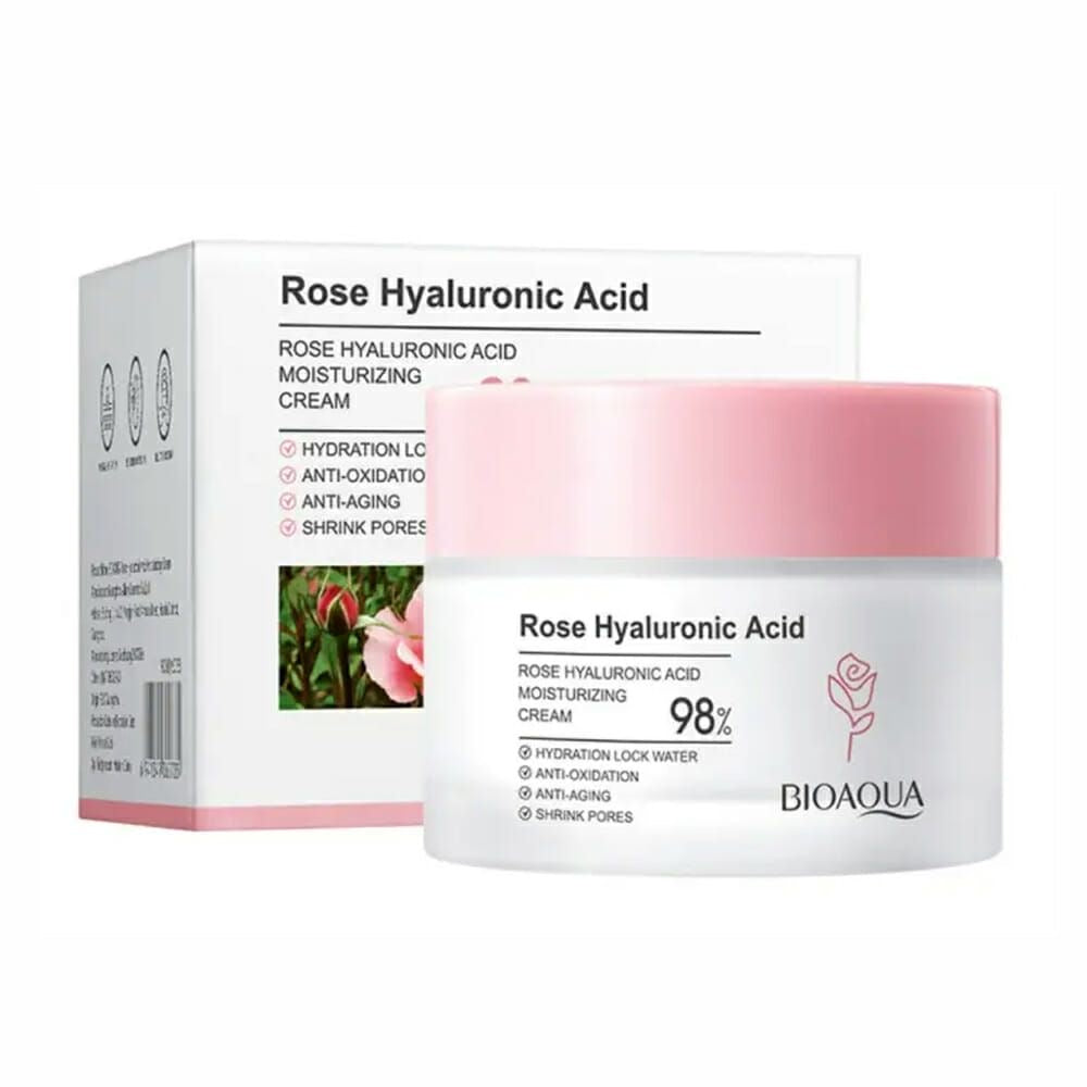 Set Facial Bioaqua con Rosas y Ácido Hialurónico – Hidratación y Luminosidad para Todo Tipo de Piel