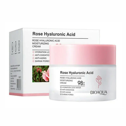 Set Facial Bioaqua con Rosas y Ácido Hialurónico – Hidratación y Luminosidad para Todo Tipo de Piel