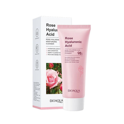 Set Facial Bioaqua con Rosas y Ácido Hialurónico – Hidratación y Luminosidad para Todo Tipo de Piel