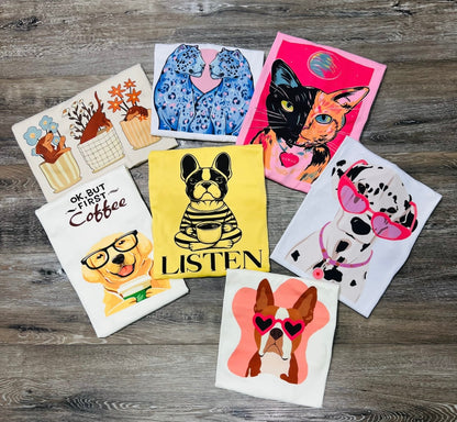 Camisas Oversize con Diseños Únicos – Capybaras, Osos, Love y Más