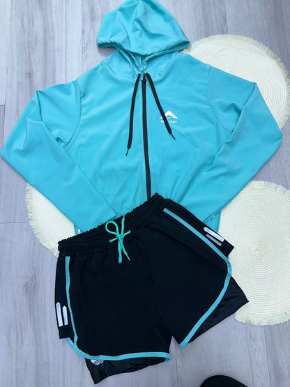 🏃‍♀️ Set Deportivo con Chaqueta y Short – Movimiento con Estilo